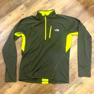 Men’s North Face Green Pullover Size Small